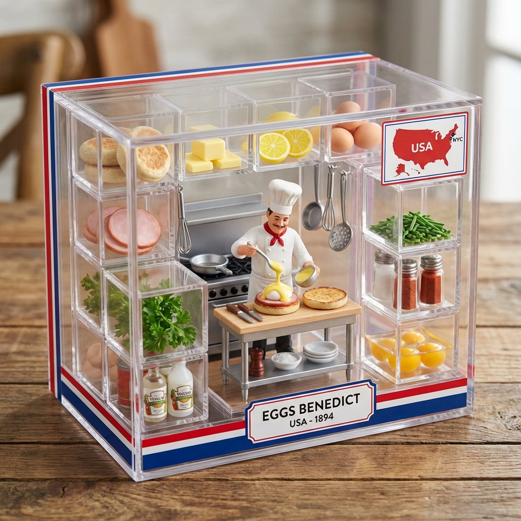 Ürün Pazarlaması - Eggs Benedict Miniature Acrylic Box - 1