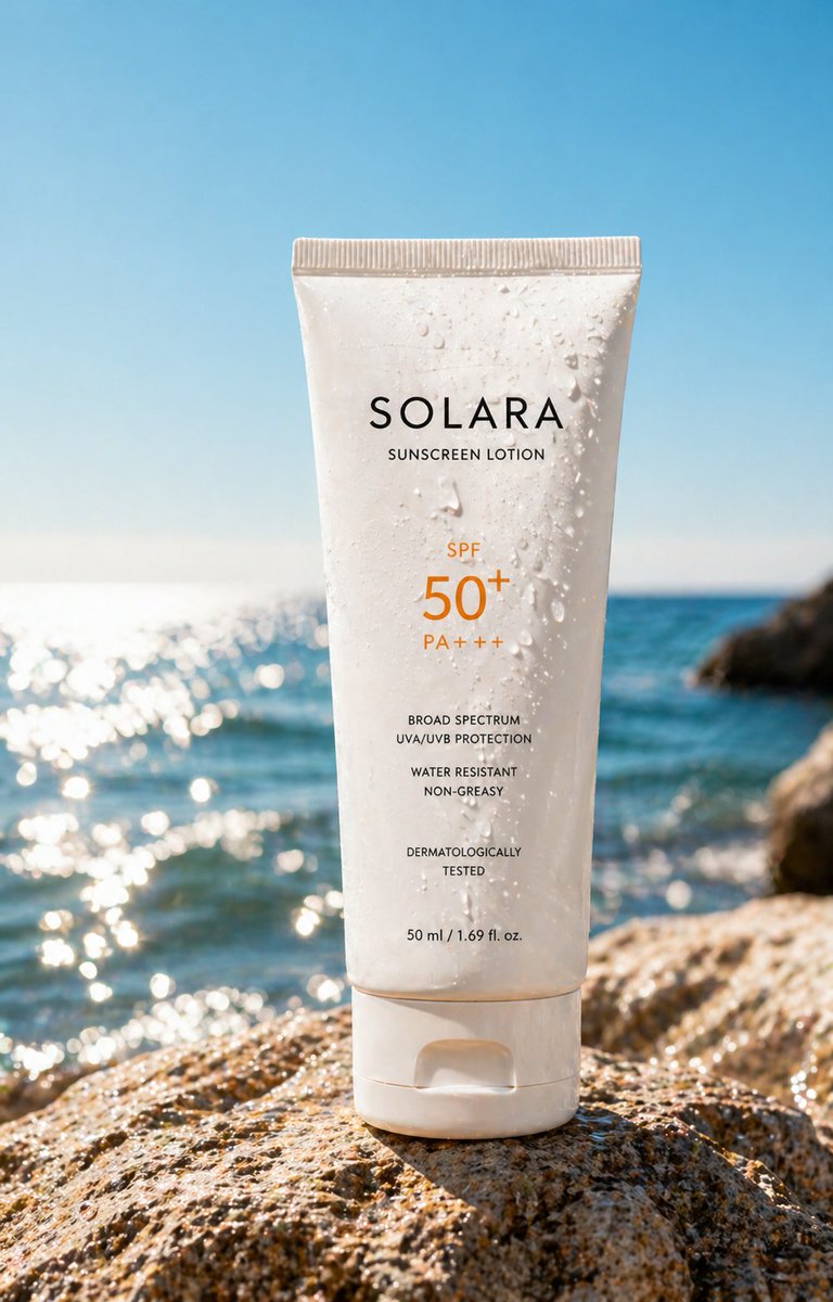 Ürün Pazarlaması - Luxury Sunscreen Product Shot - 1
