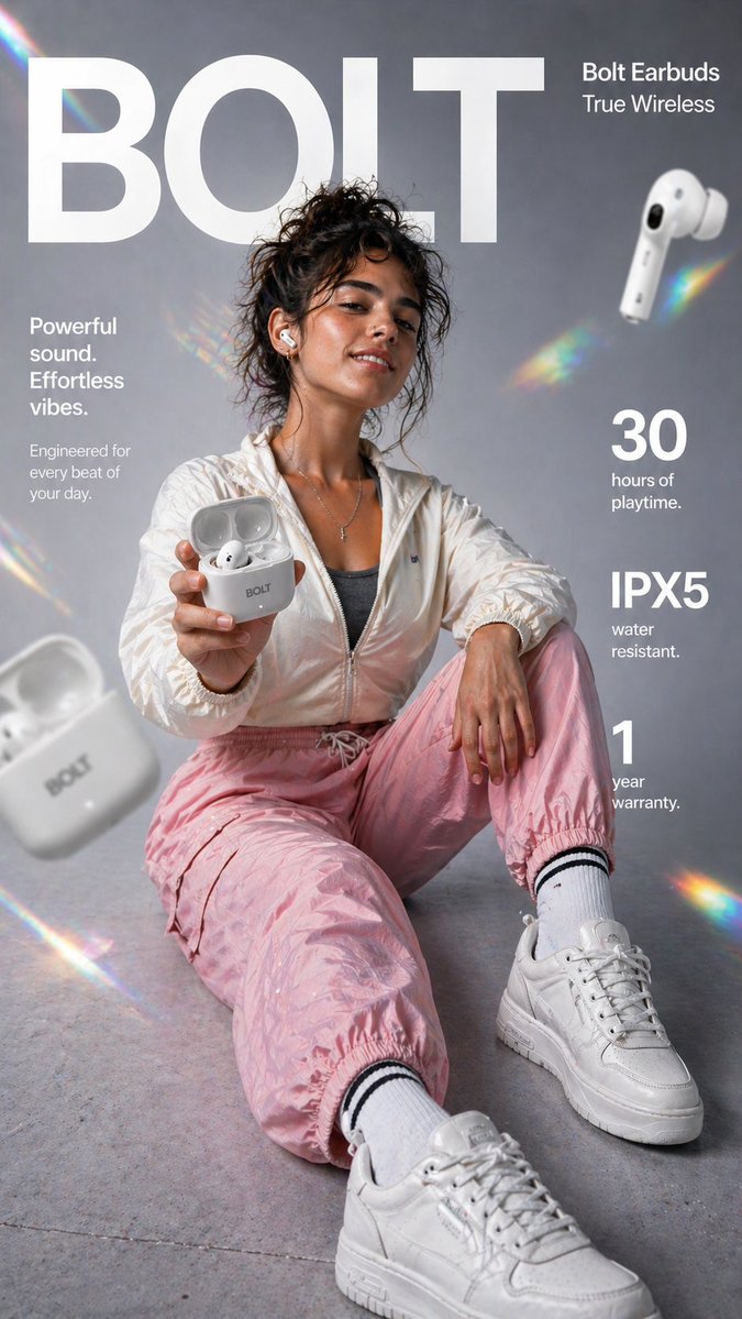 E-ticaret Ana Görseli - Premium Wireless Earbud E-commerce Infographic - 1