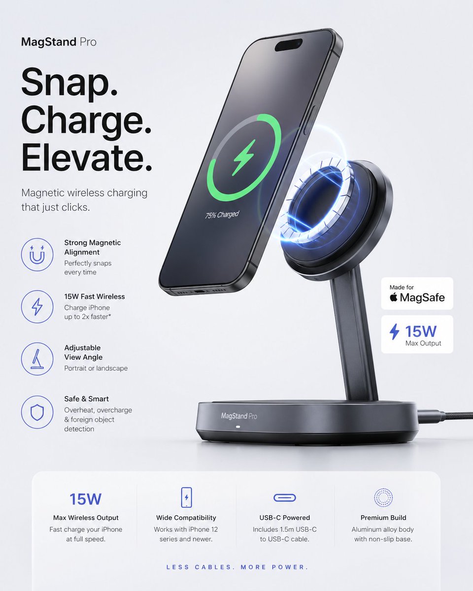 E-ticaret Ana Görseli - Minimalist Teknoloji Aksesuarı Reklamı - 1