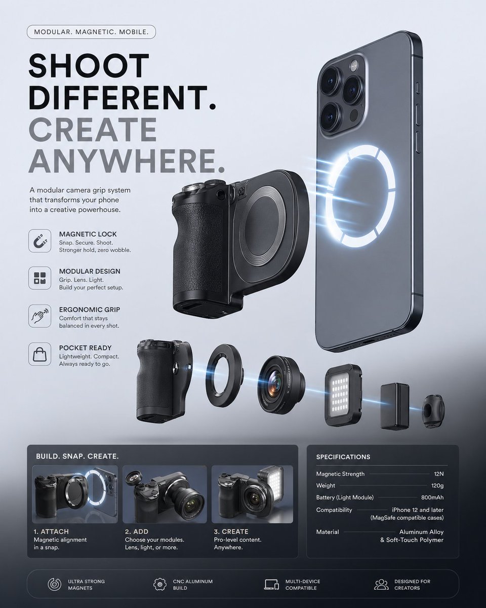 E-ticaret Ana Görseli - Minimalist Teknoloji Aksesuarı Reklamı - 3