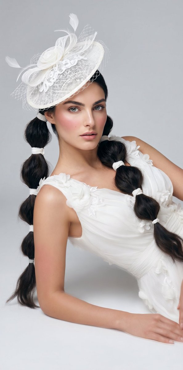 Sosyal Medya Gönderisi - Editorial Bridal Portrait with Fascinator - 1