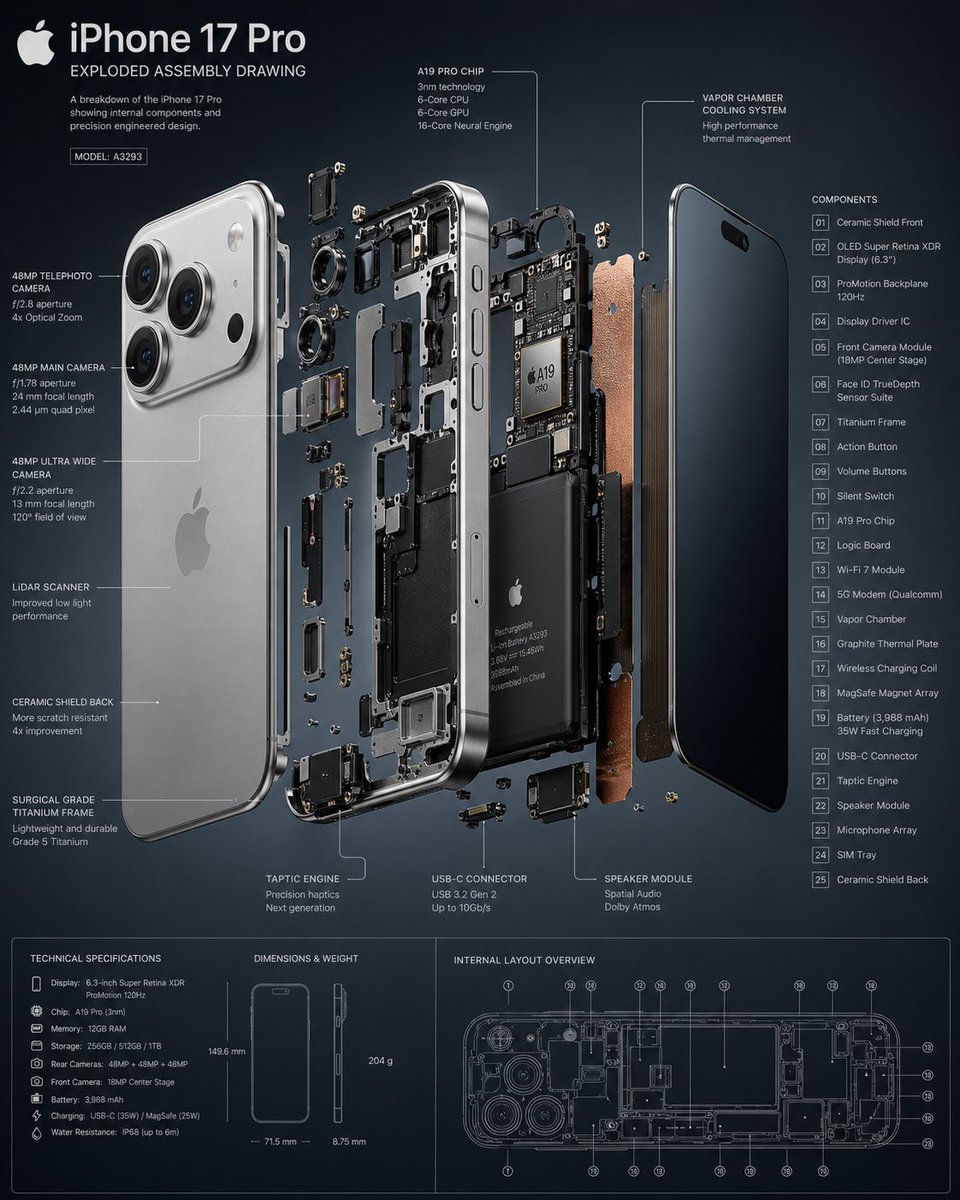 İnfografik / Eğitici Görsel - 3D Exploded Assembly Drawing - 1