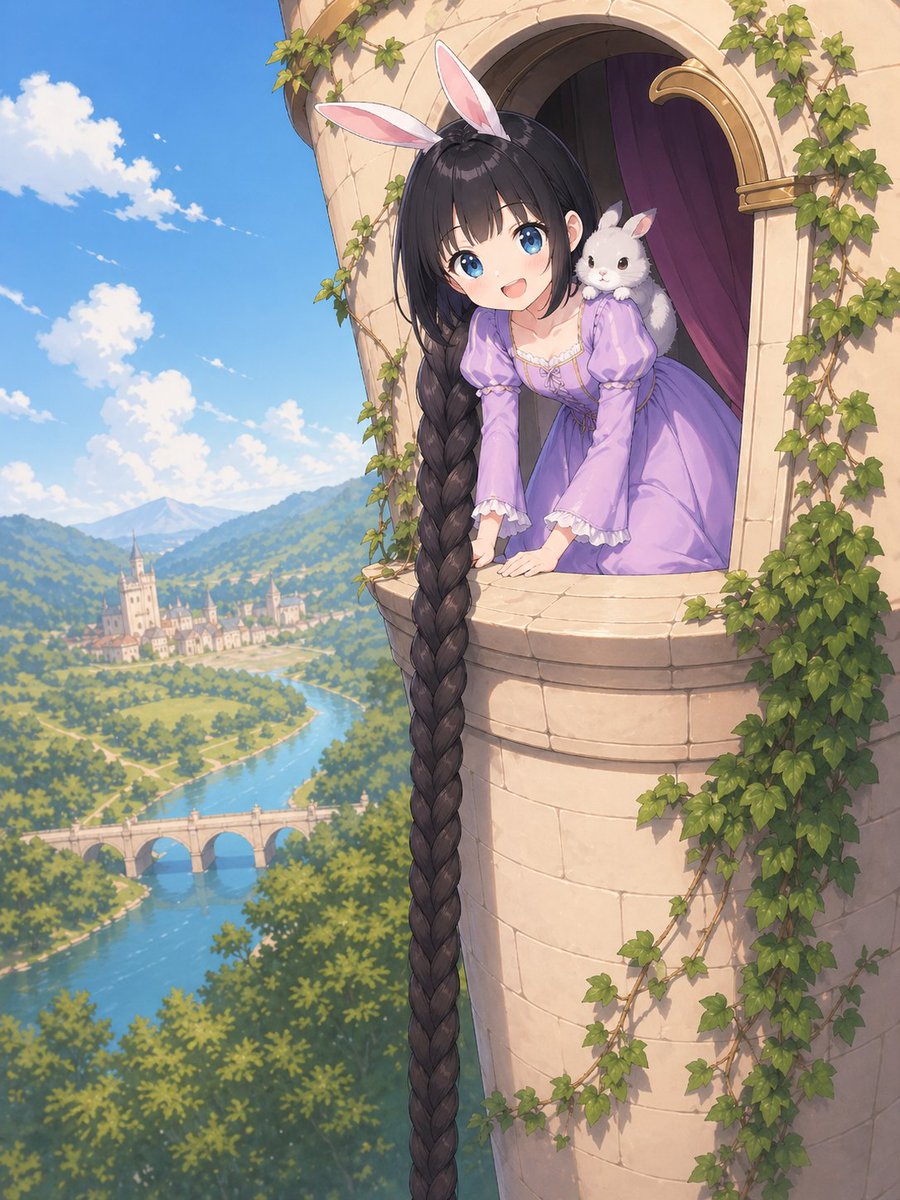 Çizgi Roman / Hikaye Taslağı - Anime Rapunzel Tower Scene - 1
